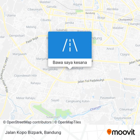 Peta Jalan Kopo Bizpark
