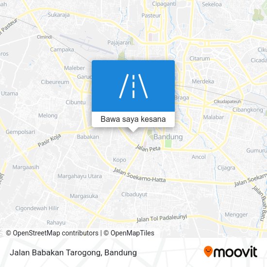 Peta Jalan Babakan Tarogong