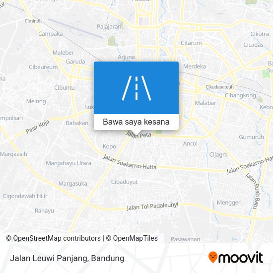 Peta Jalan Leuwi Panjang