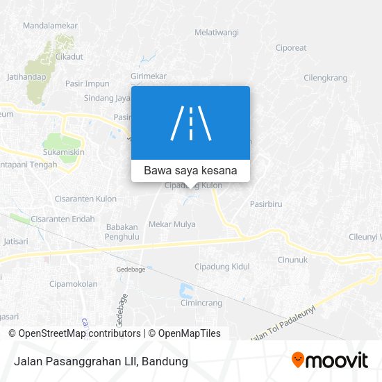 Peta Jalan Pasanggrahan Lll