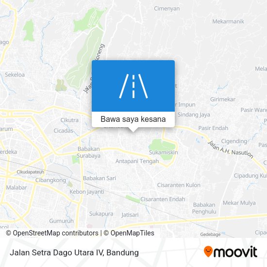 Peta Jalan Setra Dago Utara IV