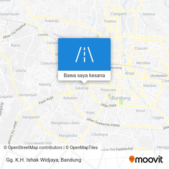 Peta Gg. K.H. Ishak Widjaya