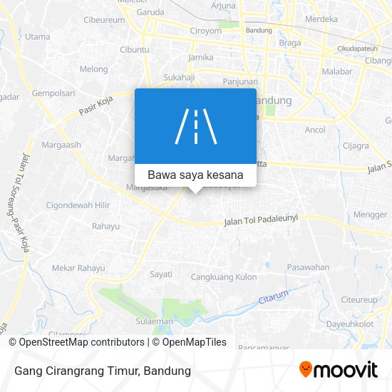 Peta Gang Cirangrang Timur
