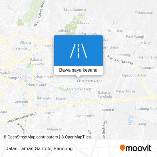 Peta Jalan Taman Gantole
