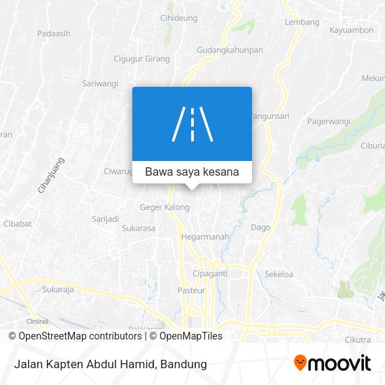 Peta Jalan Kapten Abdul Hamid