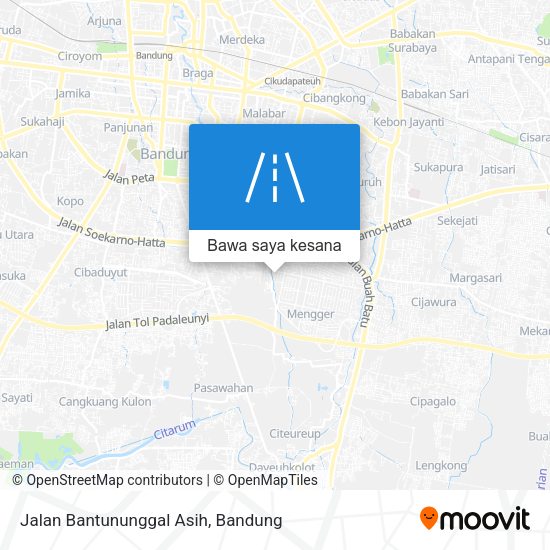 Peta Jalan Bantununggal Asih