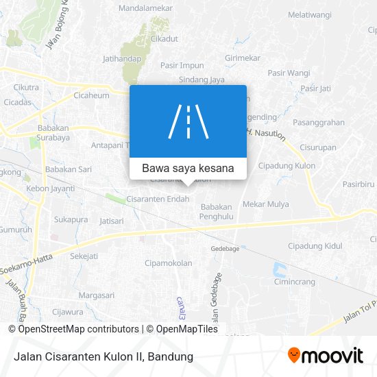 Peta Jalan Cisaranten Kulon II