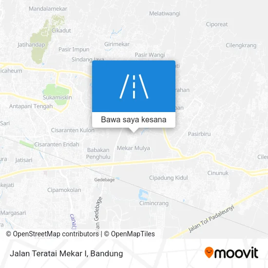 Peta Jalan Teratai Mekar I