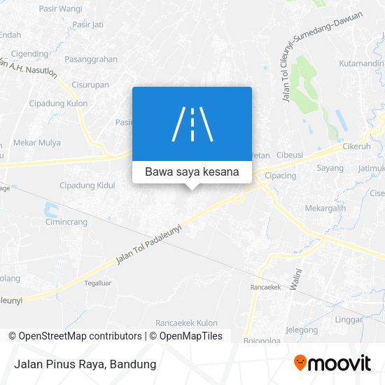 Peta Jalan Pinus Raya