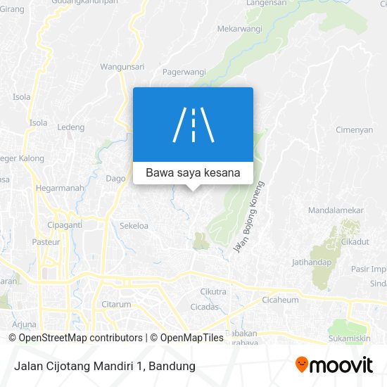 Peta Jalan Cijotang Mandiri 1