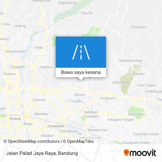 Peta Jalan Palad Jaya Raya