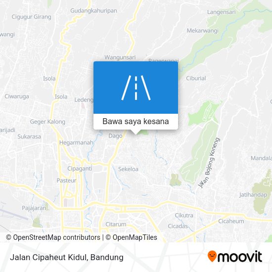 Peta Jalan Cipaheut Kidul