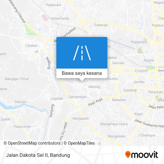Peta Jalan Dakota Sel II