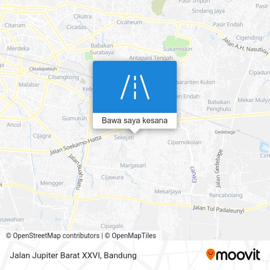 Peta Jalan Jupiter Barat XXVI