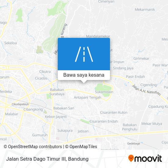 Peta Jalan Setra Dago Timur III