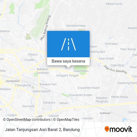 Peta Jalan Tanjungsari Asri Barat 2