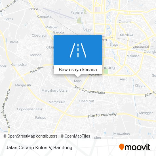 Peta Jalan Cetarip Kulon V