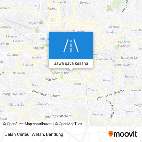 Peta Jalan Ciateul Wetan