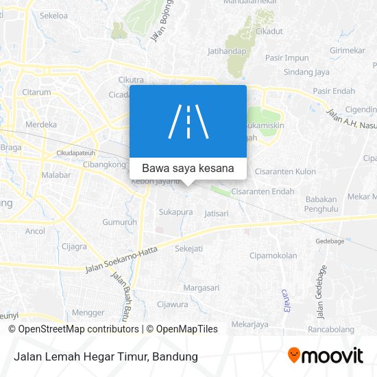 Peta Jalan Lemah Hegar Timur