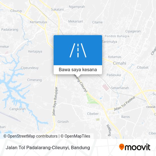 Peta Jalan Tol Padalarang-Cileunyi