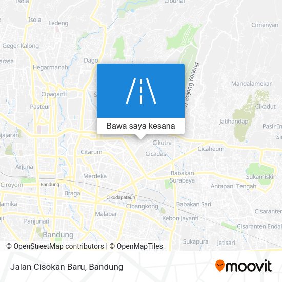 Peta Jalan Cisokan Baru