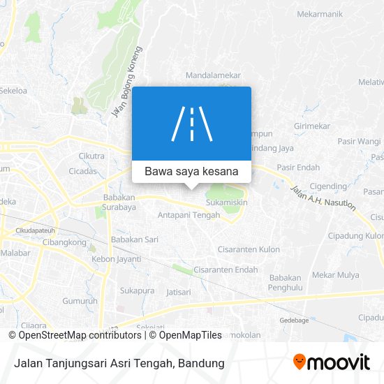 Peta Jalan Tanjungsari Asri Tengah