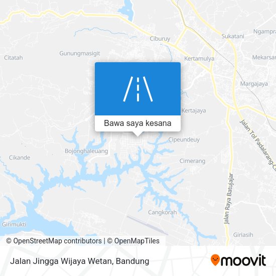 Peta Jalan Jingga Wijaya Wetan