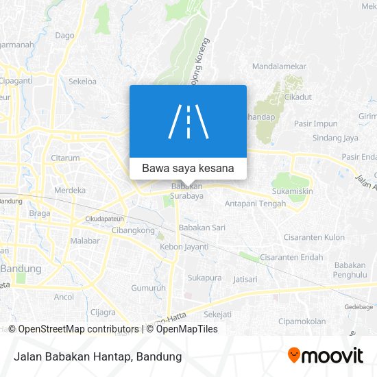 Peta Jalan Babakan Hantap