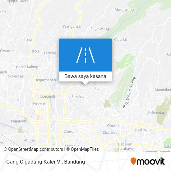 Peta Gang Cigadung Kaler VI