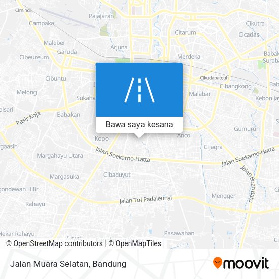 Peta Jalan Muara Selatan
