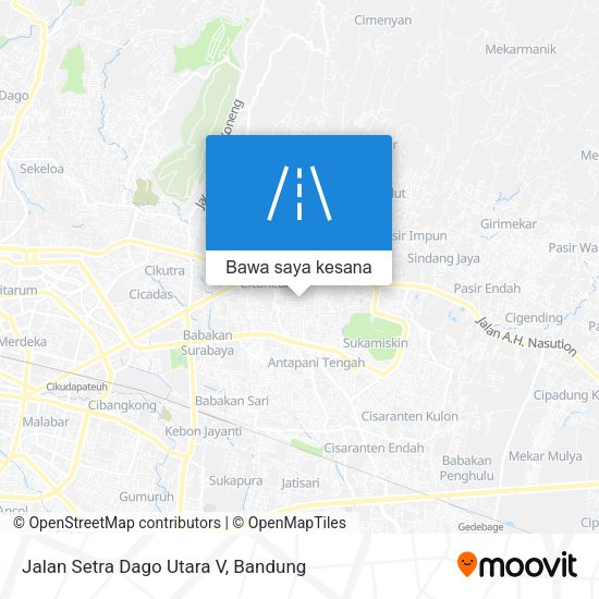 Peta Jalan Setra Dago Utara V