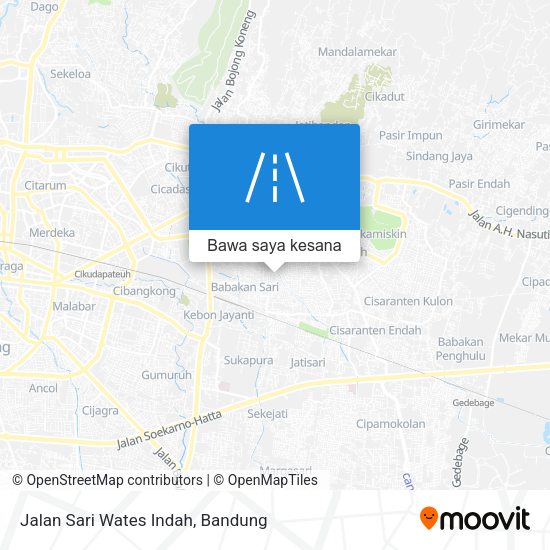Peta Jalan Sari Wates Indah