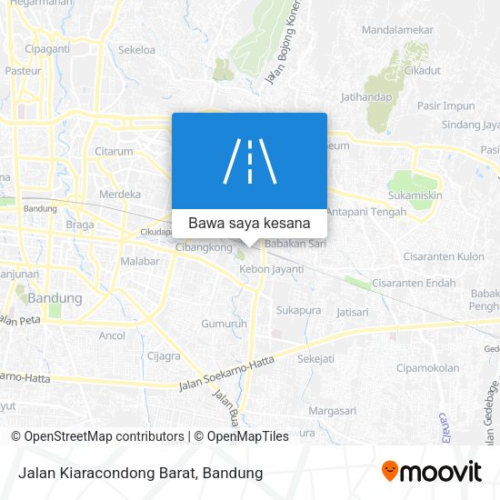 Peta Jalan Kiaracondong Barat