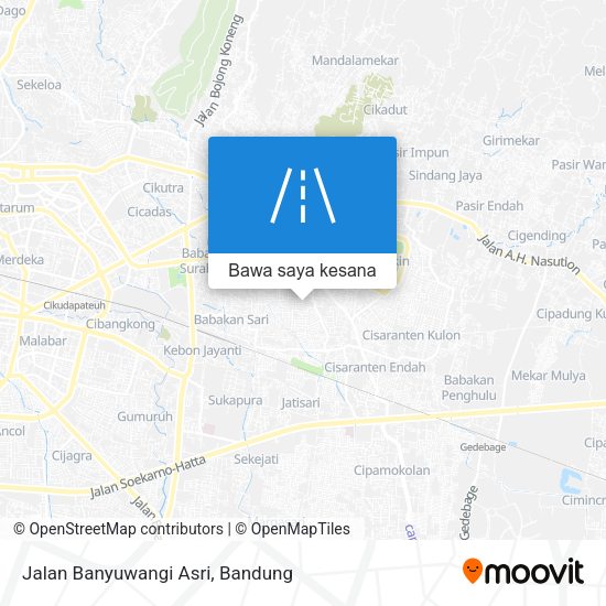 Peta Jalan Banyuwangi Asri