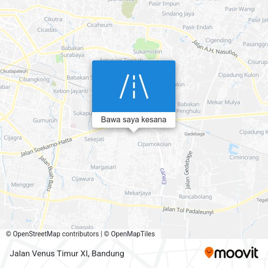 Peta Jalan Venus Timur XI