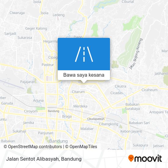 Peta Jalan Sentot Alibasyah