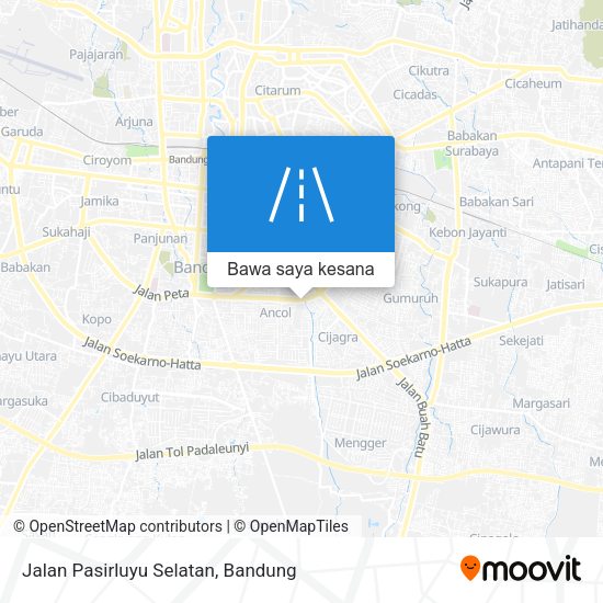 Peta Jalan Pasirluyu Selatan
