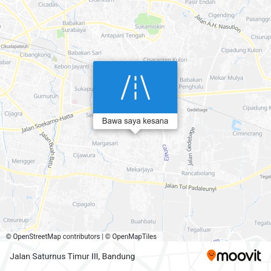 Peta Jalan Saturnus Timur III