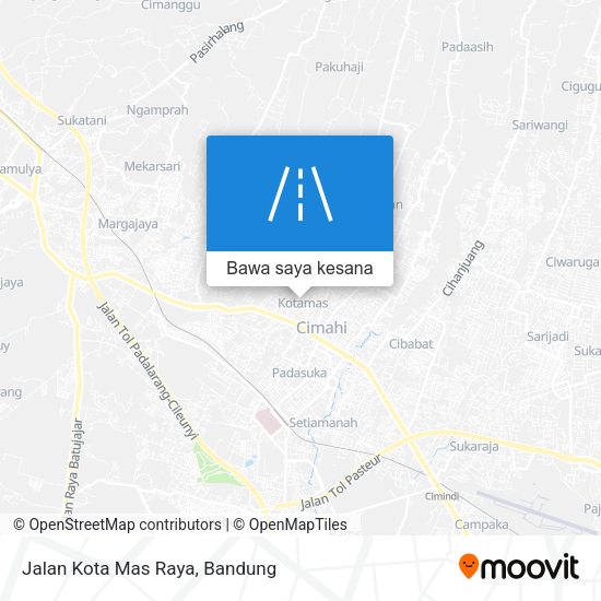 Peta Jalan Kota Mas Raya