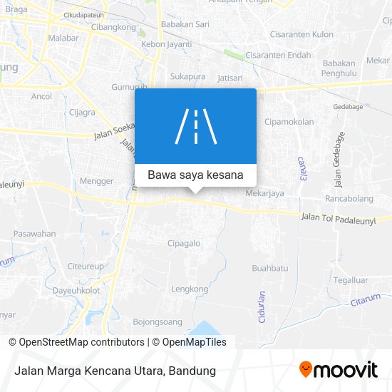 Peta Jalan Marga Kencana Utara