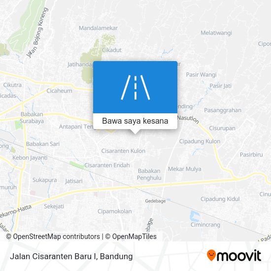 Peta Jalan Cisaranten Baru I