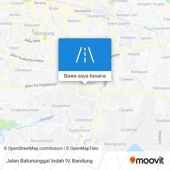 Peta Jalan Batununggal Indah IV
