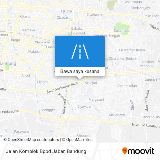 Peta Jalan Komplek Bpbd Jabar