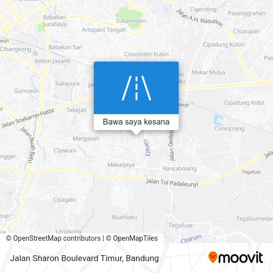 Peta Jalan Sharon Boulevard Timur