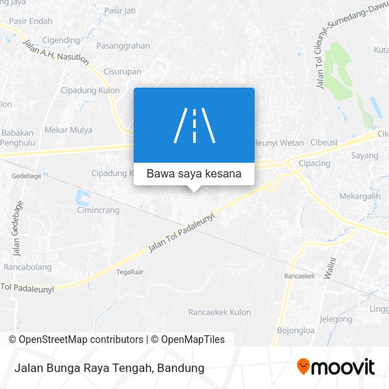 Peta Jalan Bunga Raya Tengah