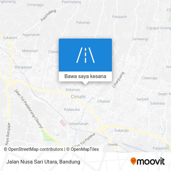 Peta Jalan Nusa Sari Utara