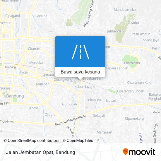 Peta Jalan Jembatan Opat