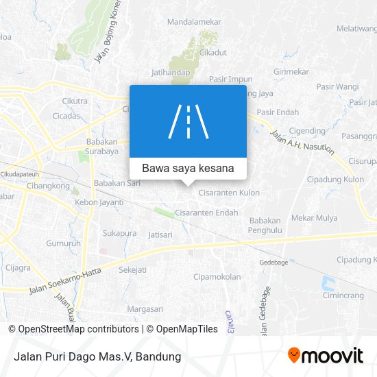 Peta Jalan Puri Dago Mas.V