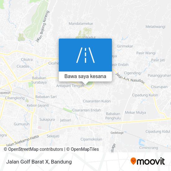 Peta Jalan Golf Barat X
