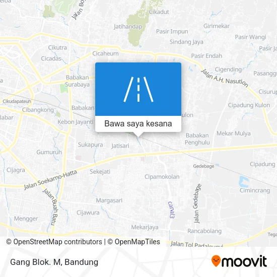 Peta Gang Blok. M